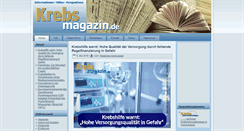 Desktop Screenshot of krebsmagazin.de